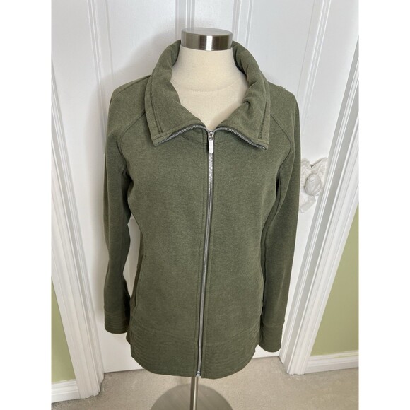 Lululemon Radiant Jacket II Olive Green Gym Crossfit Running W4AOW Women’s Sz 12 - Picture 6 of 16